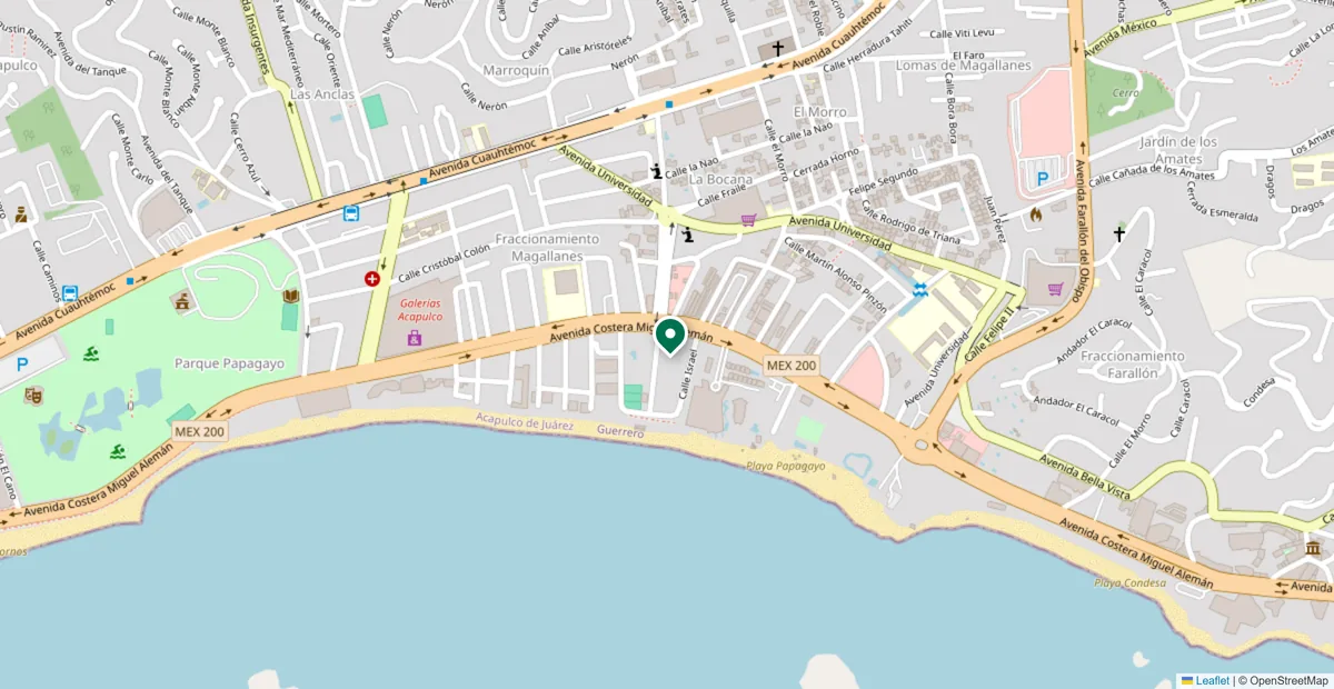 Mapa de la ubicación: Av. Costera Miguel Alemán 125, Magallanes, Acapulco de Juárez